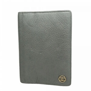 Chanel Leather Notebook Cover, Gray, Women's